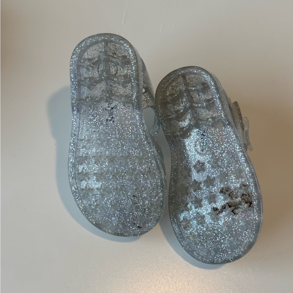 Lot of 4, size 5 baby/toddler sandals flats Cat & Jack - Easter spring shoes - Picture 3 of 8